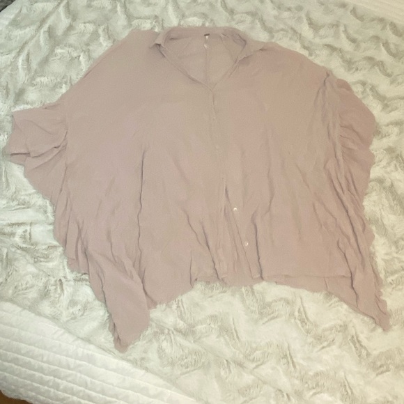 FREE PEOPLE Ruffled button up - Picture 2 of 4